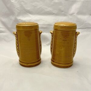 Golden Wheat Ceramic Shakers, Japanese, Original Stoppers VTG